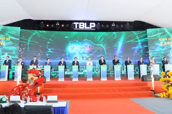 Lễ khởi công nhà máy nhiệt điện LNG Thái Bình, tỉnh Hưng Yên.