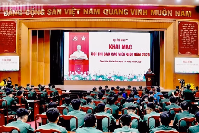 Quang cảnh hội thi. 