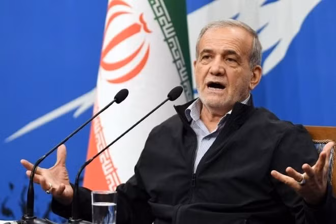 Tổng thống Iran Masoud Pezeshkian. (Ảnh:THX)