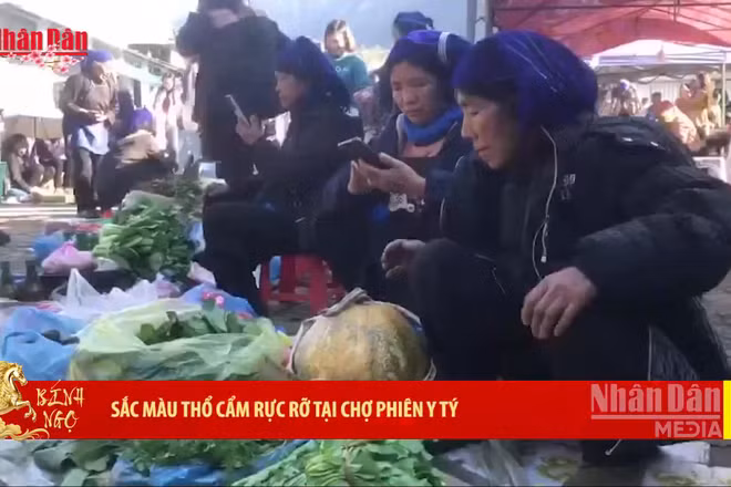 [Video] Sắc màu thổ cẩm rực rỡ tại chợ phiên Y Tý