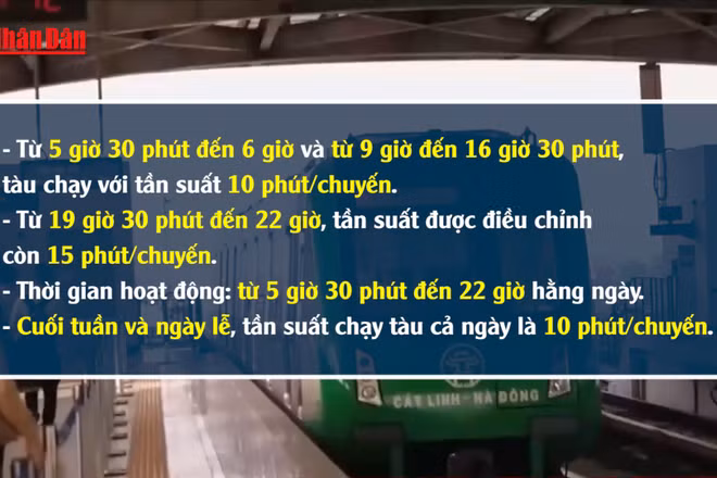 [Video] Tăng dần tần suất chạy tàu hai tuyến metro từ ngày 9/2