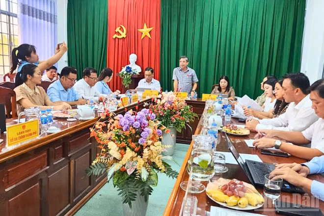 Quang cảnh buổi làm việc.