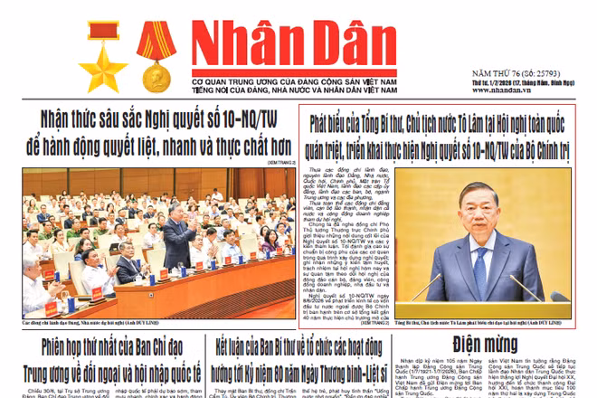 Báo Nhân Dân số 25793 