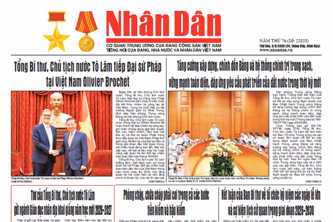 Báo Nhân Dân số 25858 