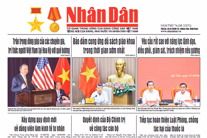 Báo Nhân Dân số 25875 