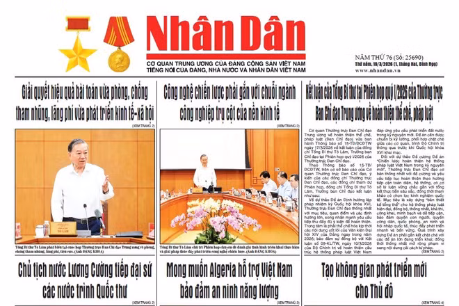 Báo Nhân Dân số 25690