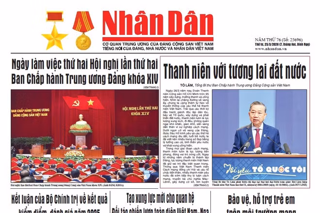 Báo Nhân Dân số 25696