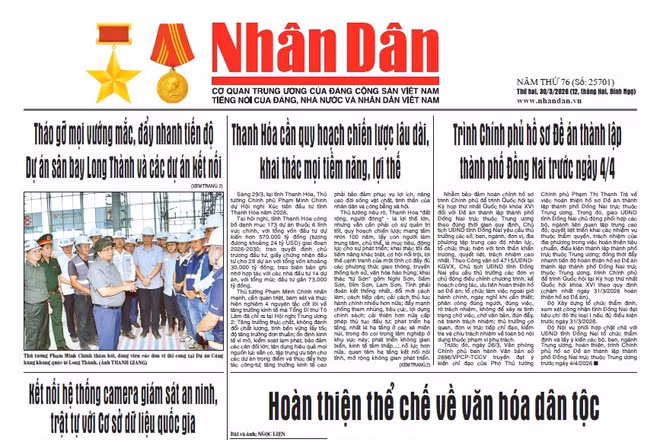 Báo Nhân Dân số 25701
