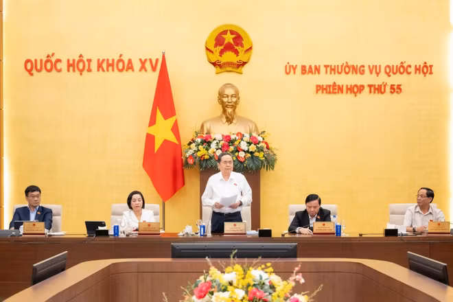 Chủ tịch Quốc hội Trần Thanh Mẫn chủ trì Phiên họp thứ 55 của Ủy ban Thường vụ Quốc hội.