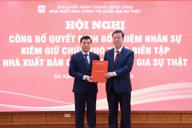 Đồng chí Nguyễn Thái Bình kiêm giữ chức Phó Tổng Biên tập Nhà xuất bản Chính trị quốc gia Sự thật