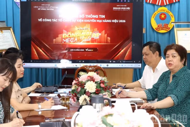 Sở Công thương thành phố Đồng Nai họp công bố thông tin chương trình “Khuyến mại hàng hiệu Đồng Nai Mega Sale 2026".