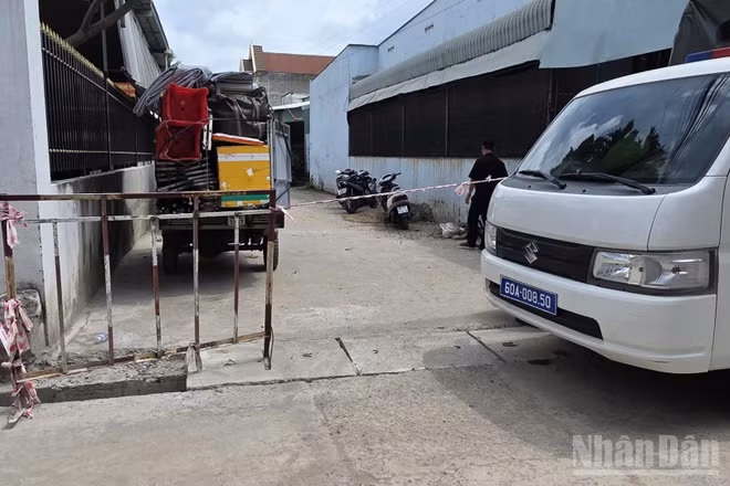 Hiện trường khu vực nơi xảy ra vụ việc.