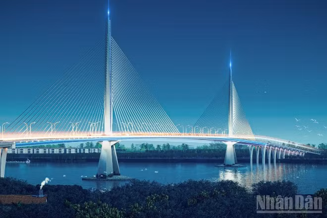 Phối cảnh cầu Long Hưng kết nối thành phố Đồng Nai và Thành phố Hồ Chí Minh.