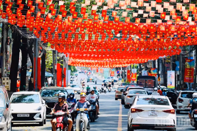 [Ảnh] Rực rỡ cờ hoa ở Đồng Nai chào mừng các ngày lễ lớn