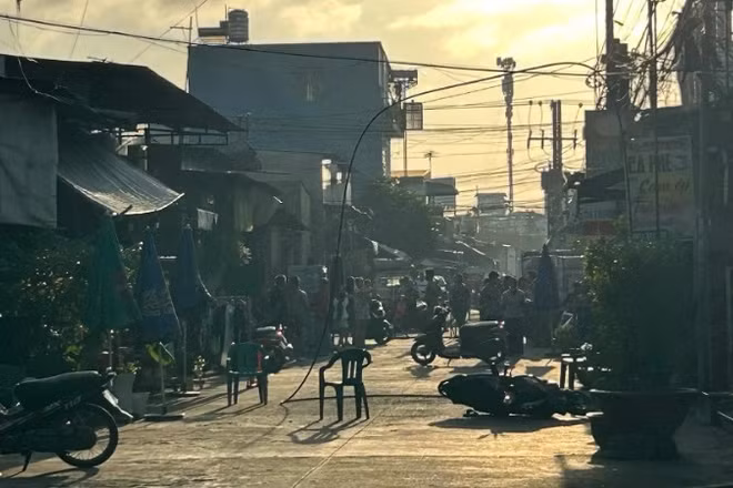 Hiện trường nơi xảy ra sự việc.