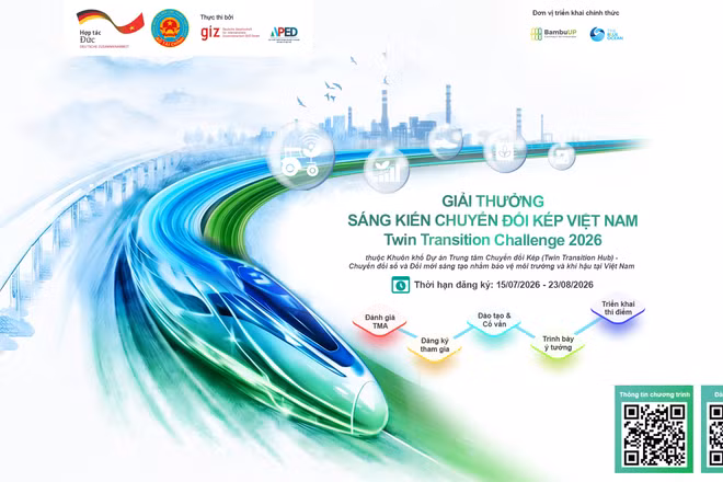 Giải thưởng Sáng kiến Chuyển đổi kép Việt Nam 2026 không chỉ nhằm tìm kiếm ý tưởng mà còn đồng hành để biến sáng kiến thành giải pháp thực tế và chia sẻ những mô hình hiệu quả.