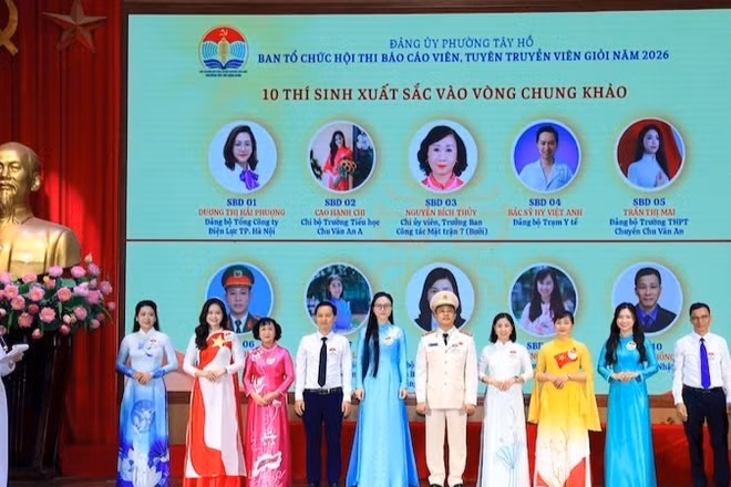 10 thí sinh xuất sắc nhất được lựa chọn tham gia vòng chung khảo cuộc thi.