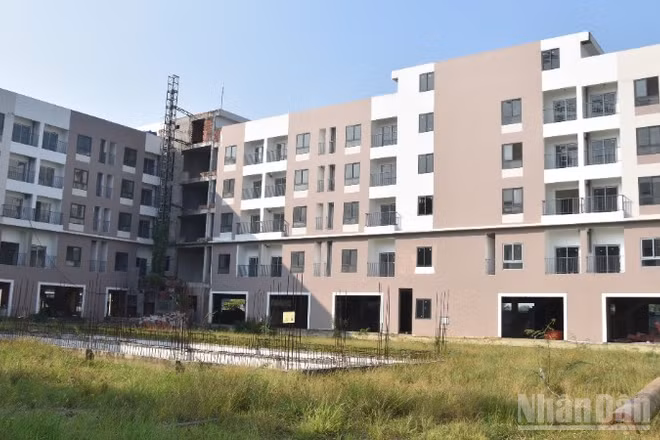 Nhà ở xã hội tại xã Tân Hương, tỉnh Đồng Tháp. 