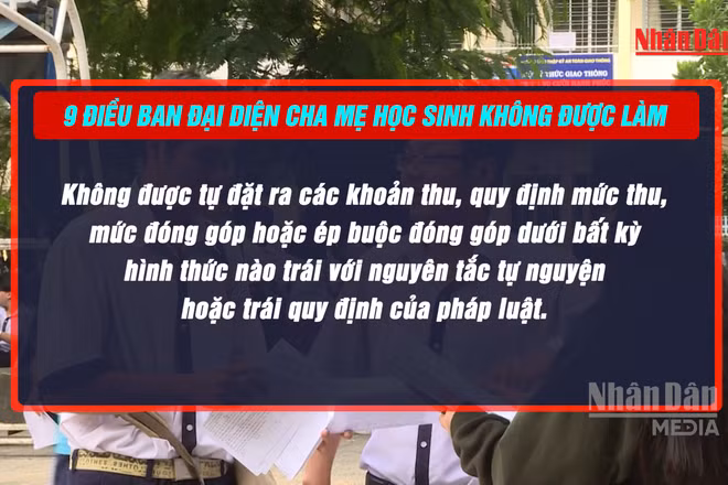 [Video] Đề xuất 9 điều Ban đại diện cha mẹ học sinh không được làm