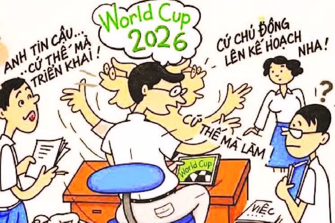 Góc biếm họa: Bóng lăn, đừng để kỷ cương “việt vị”