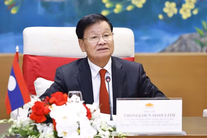 Tổng Bí thư, Chủ tịch nước Lào Thongloun Sisoulith. (Ảnh TTXVN)