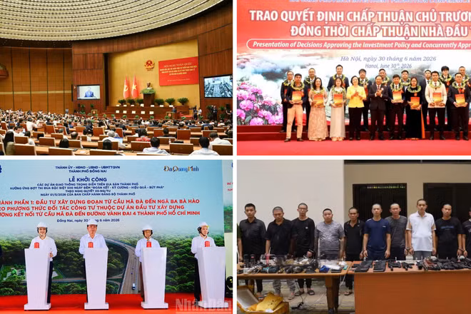 Tin nổi bật ngày 30/6: Hội nghị toàn quốc nghiên cứu, học tập, quán triệt và triển khai thực hiện Nghị quyết số 10-NQ/TW; Hà Nội thí điểm vùng phát thải thấp từ 1/7/2026