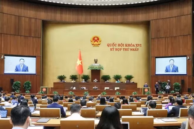 Kỳ họp thứ nhất, Quốc hội khóa XVI. (Ảnh: DUY LINH)