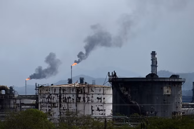 Toàn cảnh Khu liên hợp Công nghiệp Hóa dầu Jose Antonio Anzoategui tại bang Anzoategui, Venezuela. (Ảnh: THX/TTXVN)