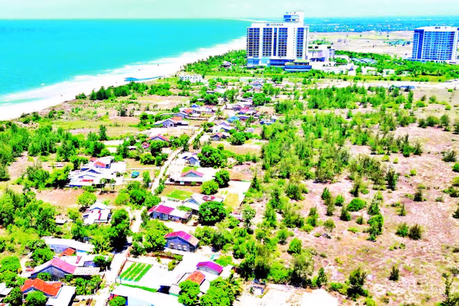 Một góc Khu tái định cư Duy Hải ở xã Duy Nghĩa.