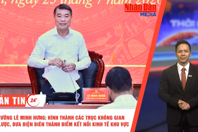Thủ tướng Lê Minh Hưng chủ trì buổi làm việc với Ban Thường vụ Tỉnh ủy Điện Biên ngày 25/7.