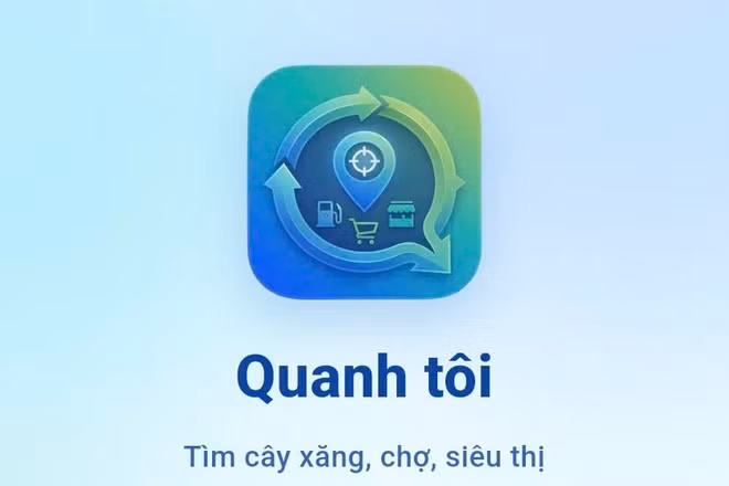 App "Quanh tôi" giúp người dùng có thể tìm kiếm cửa hàng bán xăng dầu gần nhất chỉ trong vài giây.