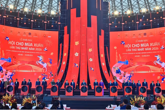 Sáng 2/2, Hội chợ Mùa Xuân 2026 chính thức khai mạc.