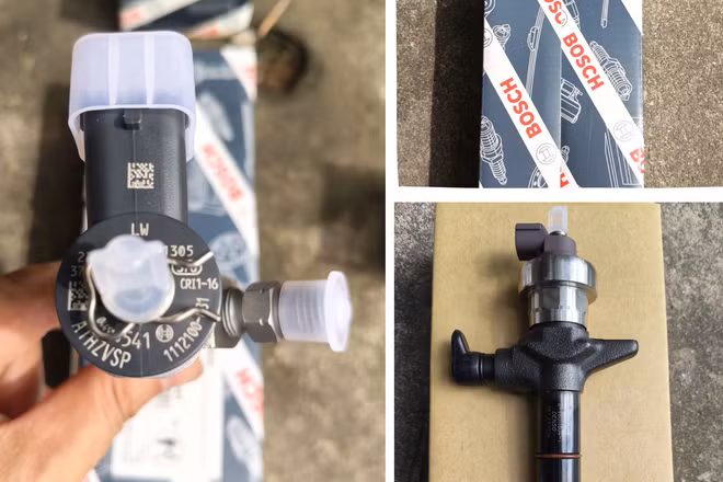 Toàn bộ đầu kim và kim phun mang nhãn hiệu BOSCH bị tạm giữ đều là hàng hóa giả mạo nhãn hiệu đang được bảo hộ tại Việt Nam. 