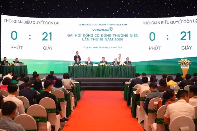Vietcombank tổ chức Đại hội đồng cổ đông thường niên năm 2026.
