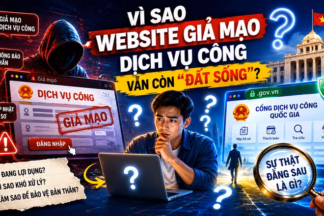 Vì sao website giả mạo dịch vụ công vẫn còn “đất sống”?