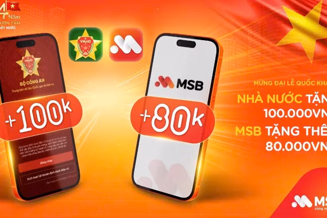 Nhiều ngân hàng thương mại triển khai các chương trình tặng quà đối với các tài khoản liên kết VNeID. 