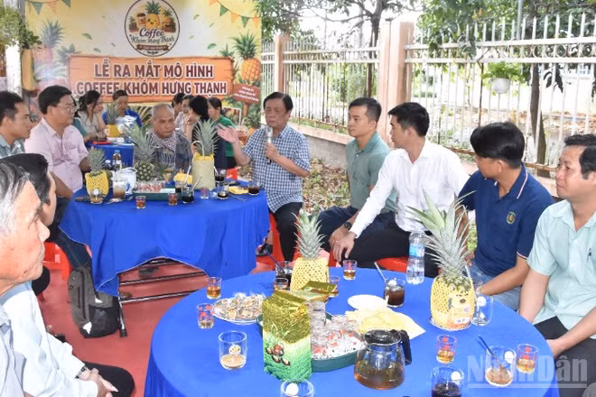 Một buổi cà-phê khóm ở xã Hưng Thạnh (tỉnh Đồng Tháp).
