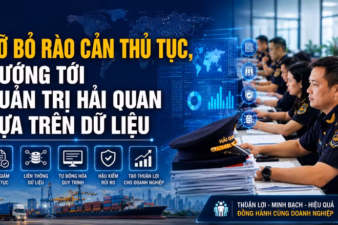 Cải cách thể chế và ứng dụng công nghệ số đang góp phần nâng cao hiệu quả hoạt động hải quan.