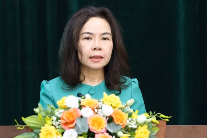 Bà Hà Thu Giang, Vụ trưởng Vụ Tín dụng các ngành kinh tế, Ngân hàng Nhà nước Việt Nam.
