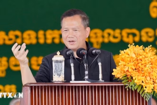 Thủ tướng Campuchia Hun Manet. (Ảnh: THX/TTXVN)