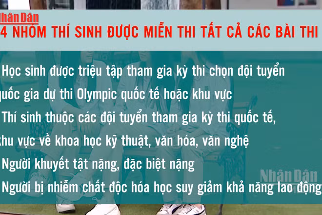[Video] Quy định mới về miễn thi, đặc cách tốt nghiệp THPT từ năm 2026