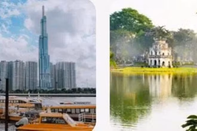 Hai trung tâm kinh tế, chính trị, văn hóa lớn nhất cả nước: Hà Nội và Thành phố Hồ Chí Minh tiếp tục tăng trưởng ổn định. (Ảnh: PV)