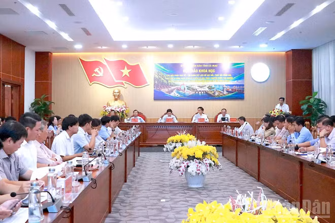 Quang cảnh tại hội thảo khoa học. (Ảnh: HỮU TÙNG)
