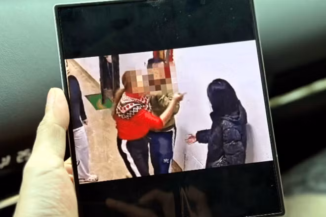 Đoạn clip ghi lại hình ảnh vụ việc