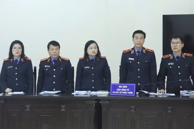 Đại diện Viện Kiểm sát tại phiên tòa phúc thẩm.