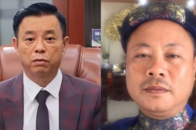 Hai bị cáo Nguyễn Mạnh Quyền và Phạm Văn Cách.