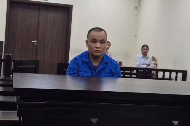 Bị cáo Lương Quang Tiến tại tòa. (Ảnh: TN)