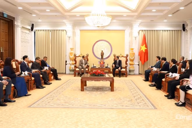 Quang cảnh buổi tiếp.