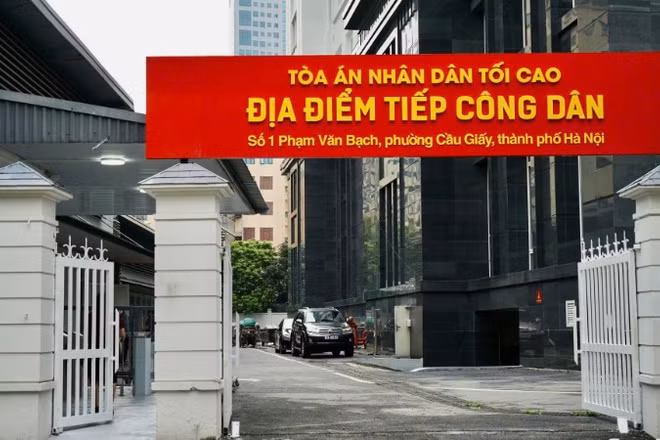 Trụ sở tiếp công dân mới của Tòa án nhân dân tối cao.