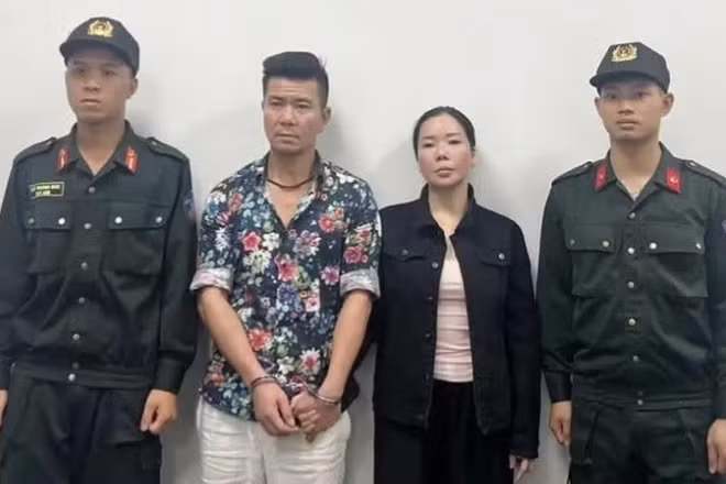Bị can Nguyễn Thị Mai Anh và Lê Văn Đông. (Ảnh: Bộ Công an)